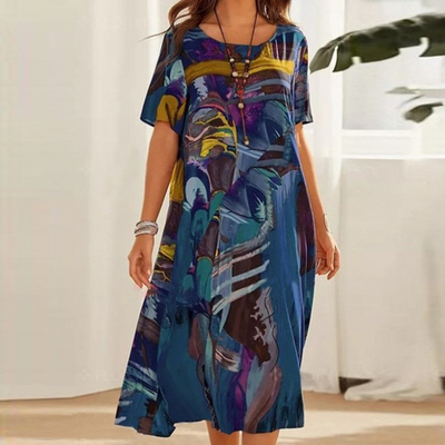 Famke - Comfortable floral dress