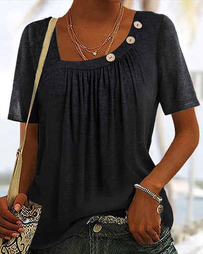 Mirthe | Blouse met decoratieve knopen