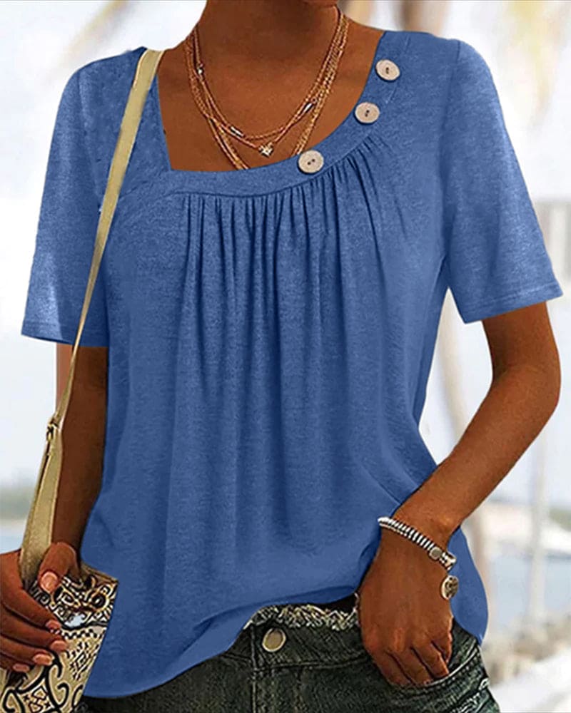 Mirthe | Blouse met decoratieve knopen