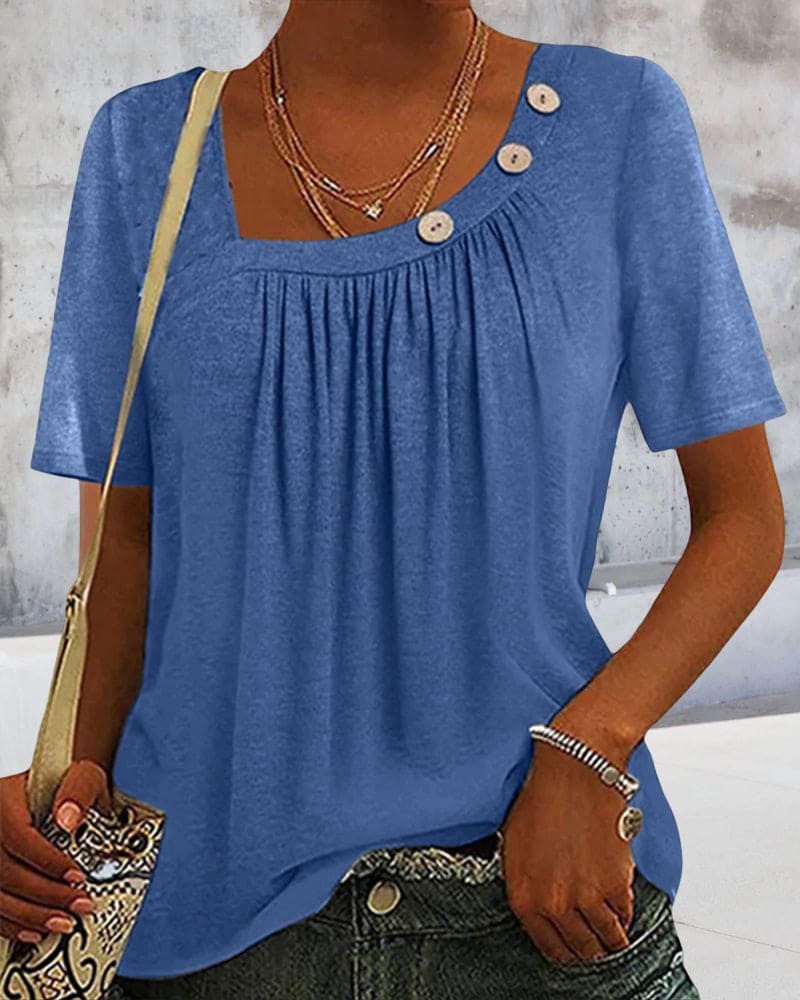 Mirthe | Blouse met decoratieve knopen