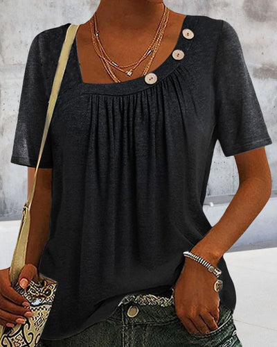 Mirthe | Blouse met decoratieve knopen