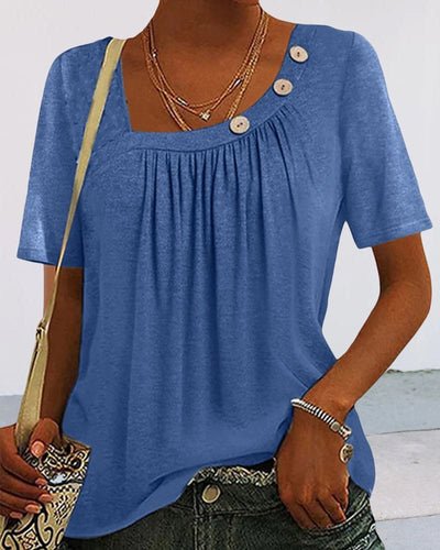 Mirthe | Blouse met decoratieve knopen