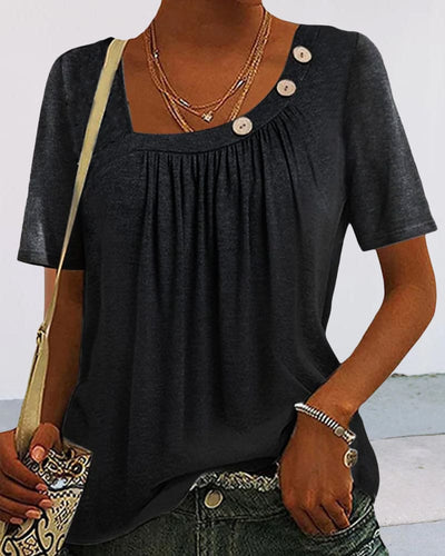 Mirthe | Blouse met decoratieve knopen