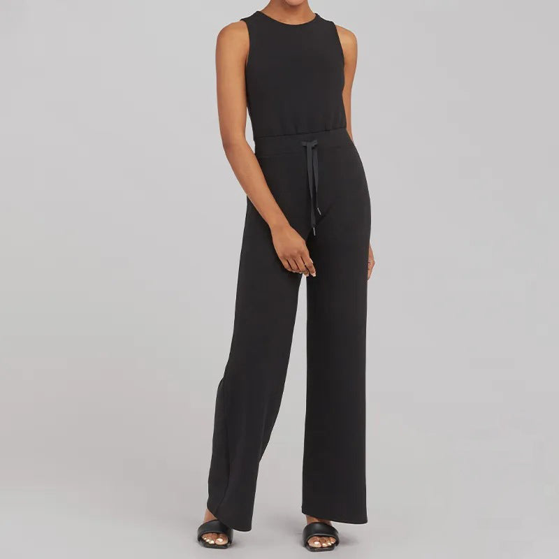 Aubrey - Veelzijdige elegantie Mouwloze effen jumpsuit