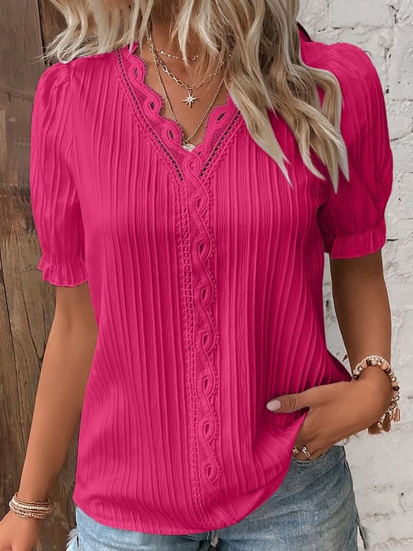 Clarisse - Elegante Kanten Blouse