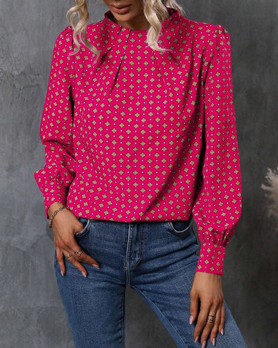Anna - Blouse in vintage stijl met prints