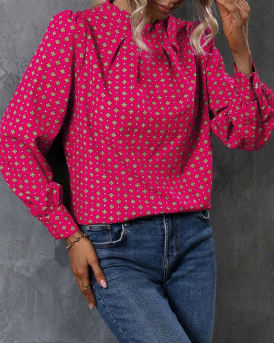 Anna - Blouse in vintage stijl met prints