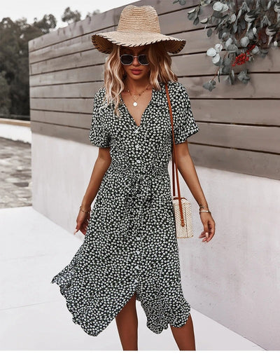 Thelma | Jurk met bloemenprint