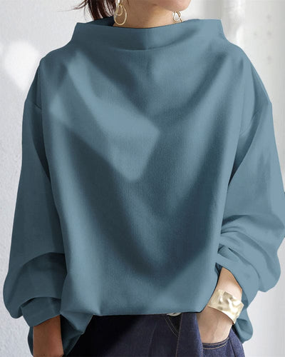 Emma - Damesblouse met losse pasvorm en lange mouwen