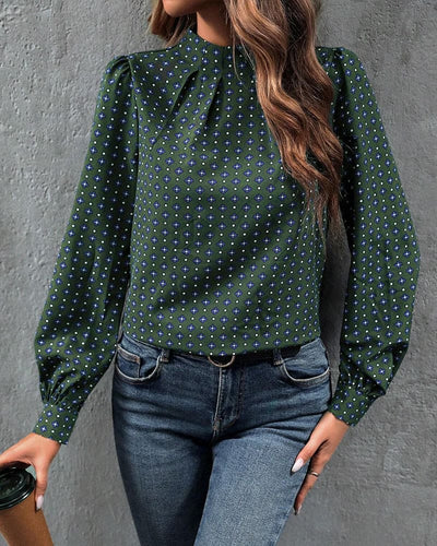 Anna - Blouse in vintage stijl met prints