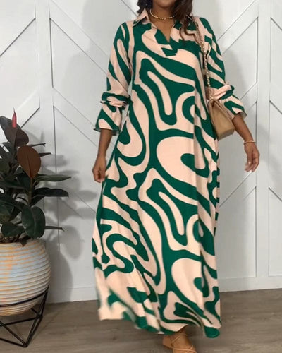 Asha - Elegante jurk met lange mouwen