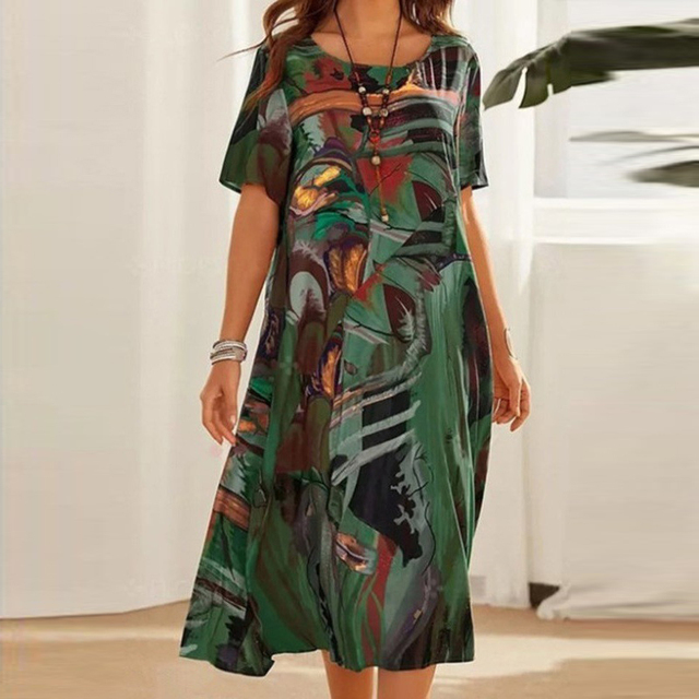 Famke - Comfortable floral dress