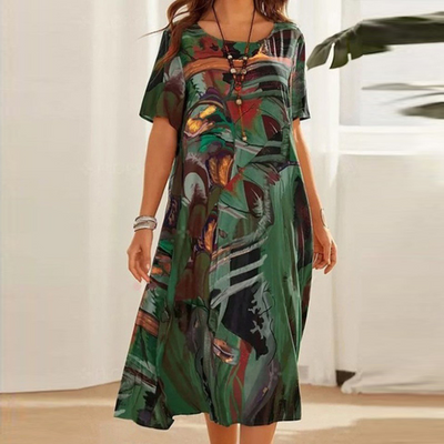 Famke - Comfortable floral dress