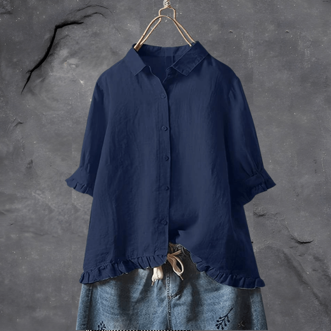 Carey - Elegant katoenen shirt