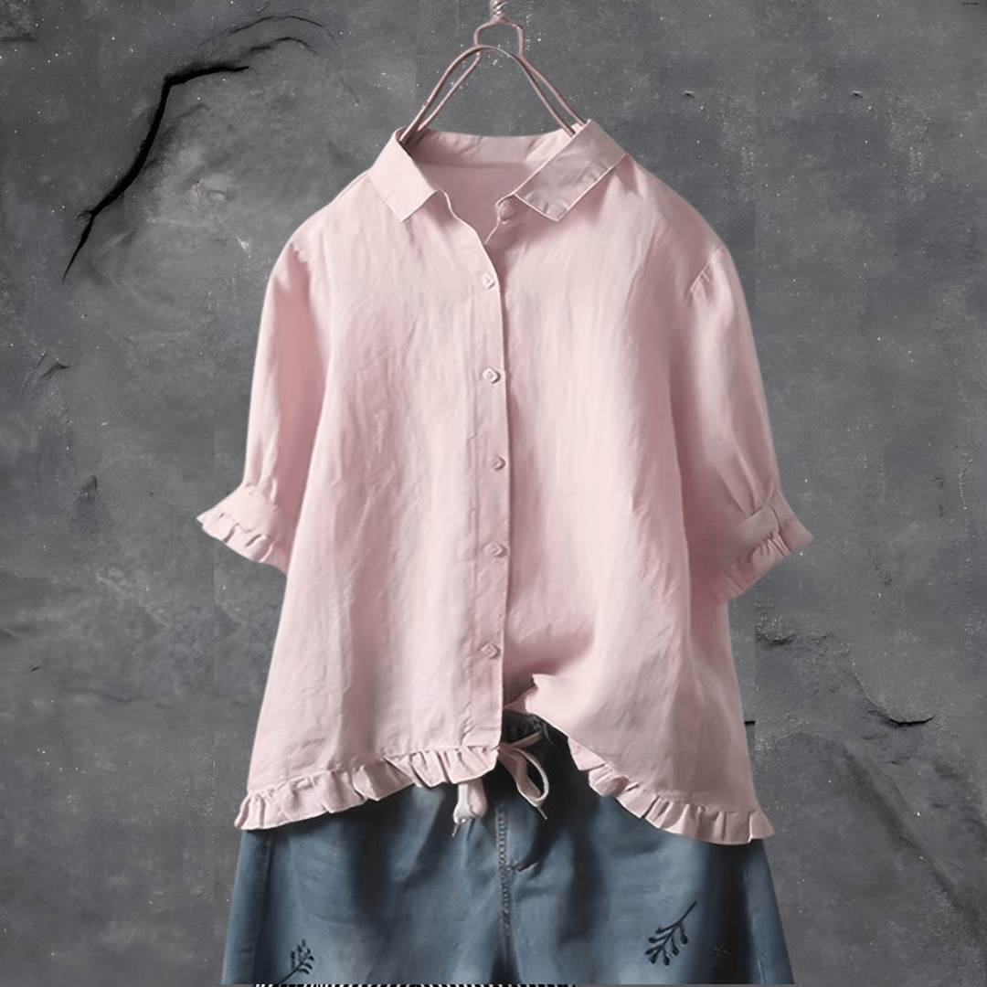 Carey - Elegant katoenen shirt