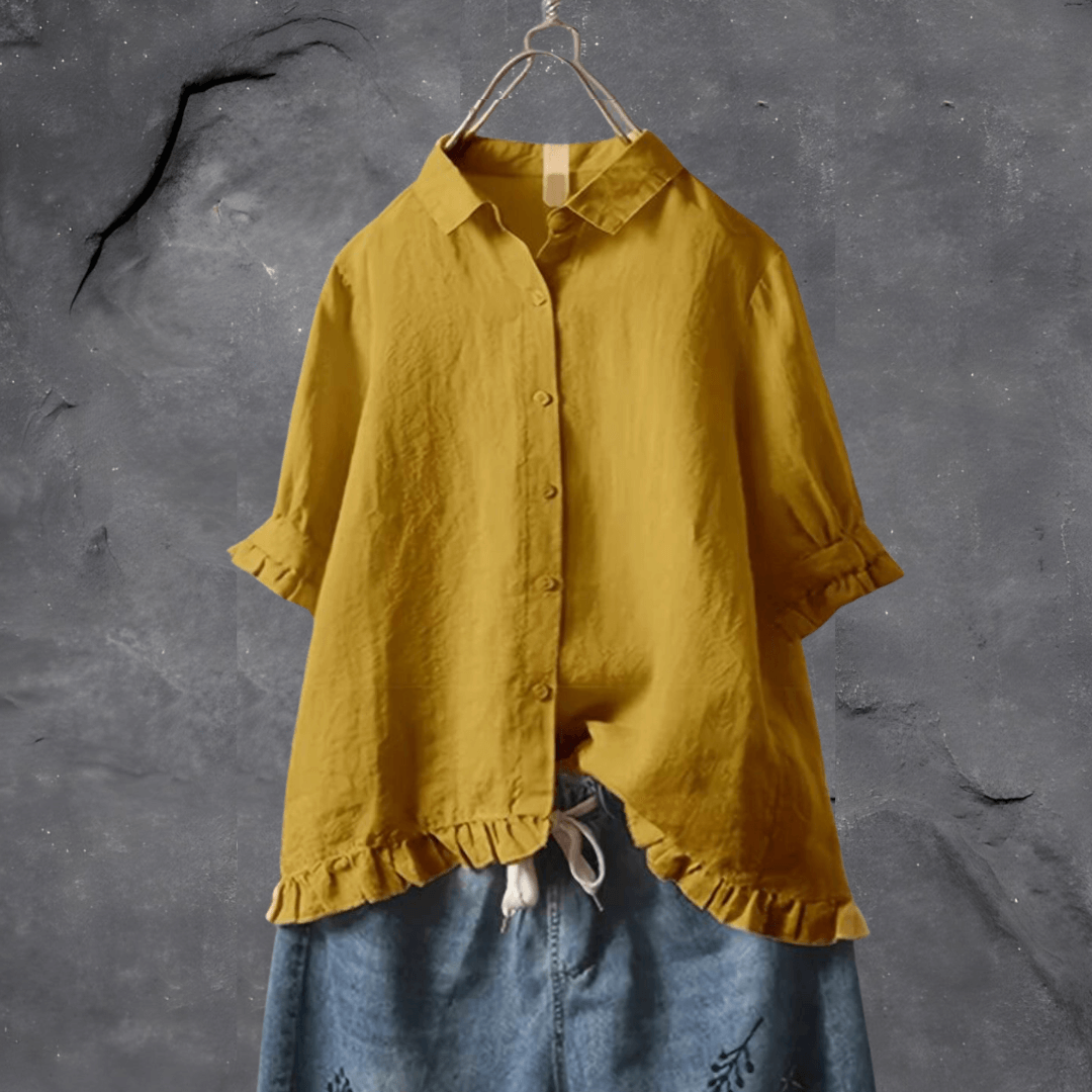 Carey - Elegant katoenen shirt