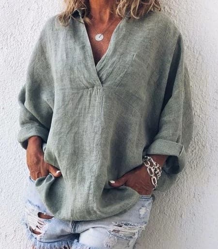 Fleur -  Leuk Trendy overhemd voor dames