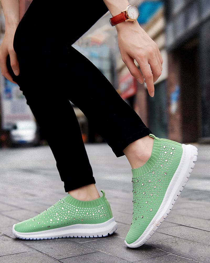 Zoe | Instap-schoenen Met Strass