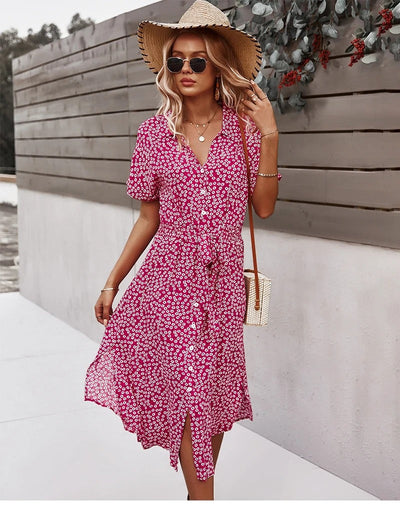 Thelma | Jurk met bloemenprint