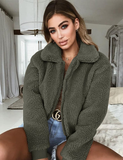 Allison - warme pluche winterjas