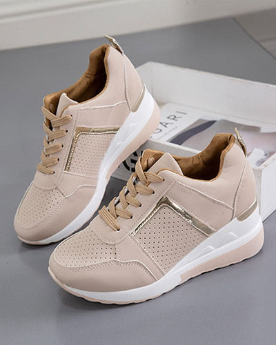 Isa - Sneakers met een mesh en sleehak