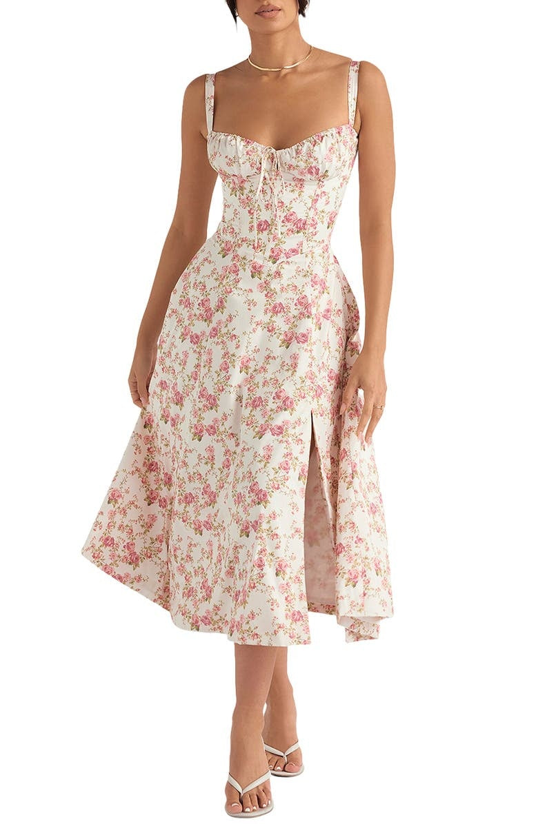 Heidi - Bloemen Bustier Jurk