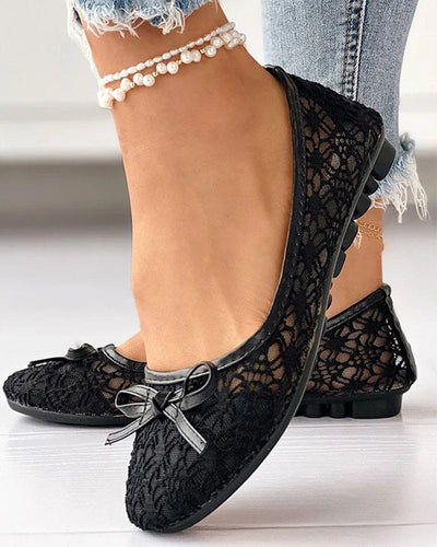 Manon | Schoenen met een platte zool, ronde neus en mesh