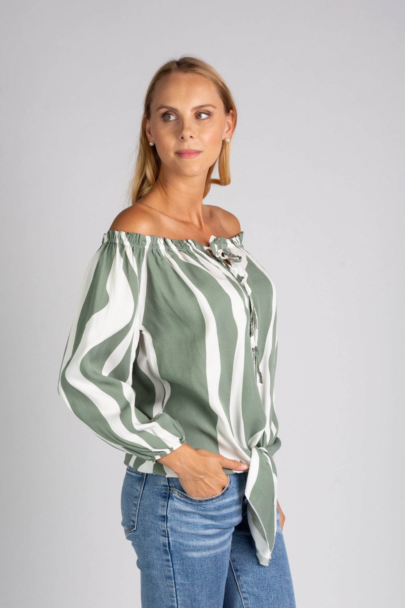 Abby - Blouse met open schouders