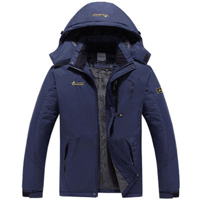 Fleece gevoerde jas met capuchon voor mannen.