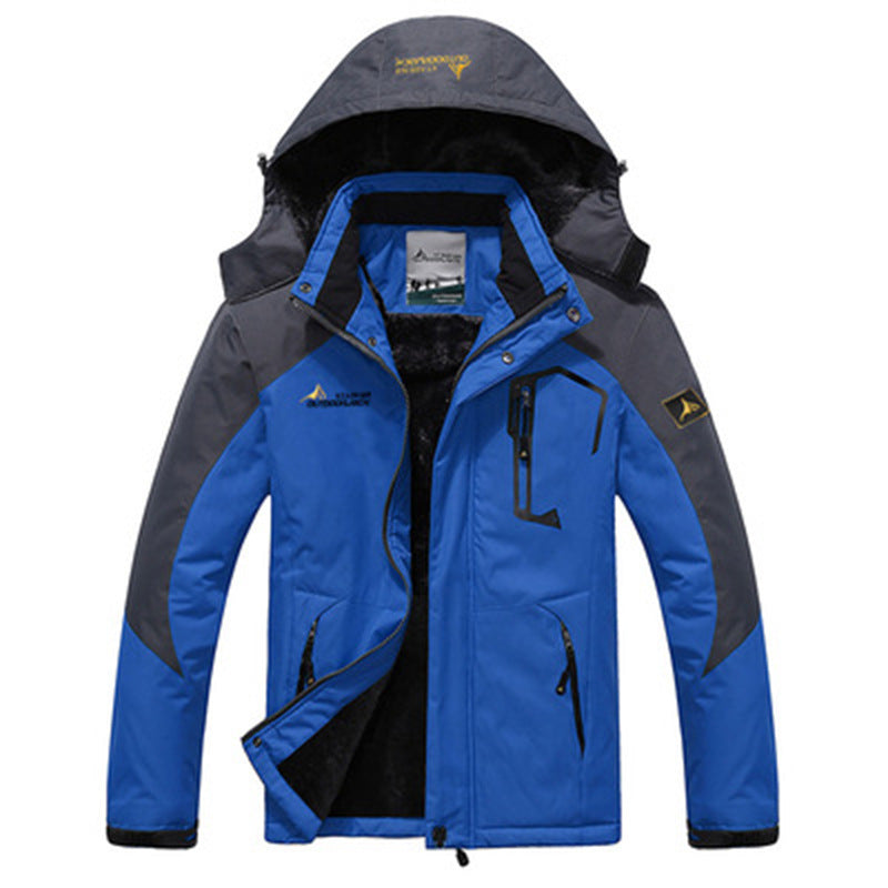 Fleece gevoerde jas met capuchon voor mannen.