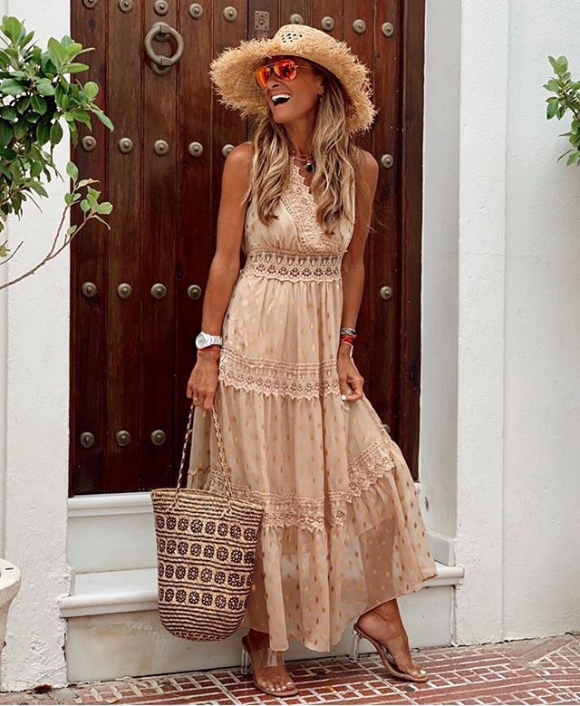 Cheyenne - Elegante getailleerde maxi jurk