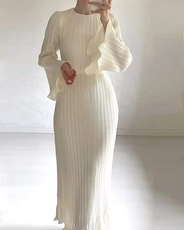 Janna - Elegante Schimmel Mouwen Jurk