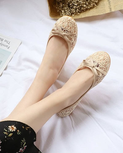 Manon | Schoenen met een platte zool, ronde neus en mesh