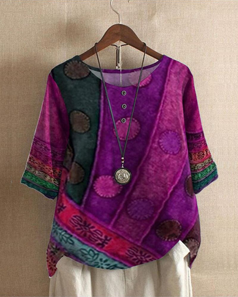 Lara | Casual top met print