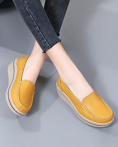 Lieke | Schoenen Met Een Britse Stijl Op Een Platform