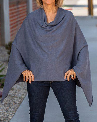 Sophie | Fuchsiakleurig poncho