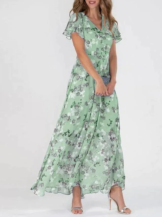 Madelyn - Maxi-jurk met bloemenprint