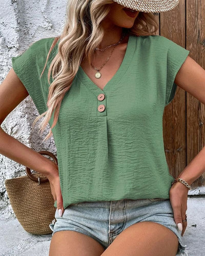Anna - T-shirt met korte mouwen en een V-hals