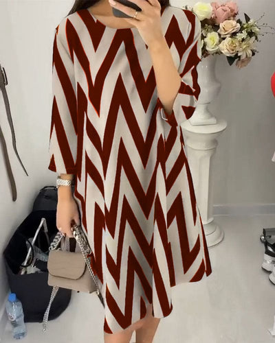 Odette | Losse jurk met print