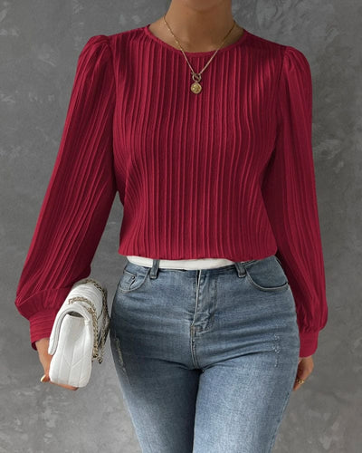 Chloe - Elegant Dames Shirt met Ballonmouwen