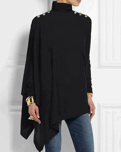 Yasmine | Een Klassieke Blouse In Één Effen Kleur