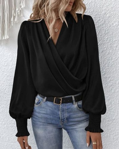 Sophie | Elegante blouse in een effen kleur