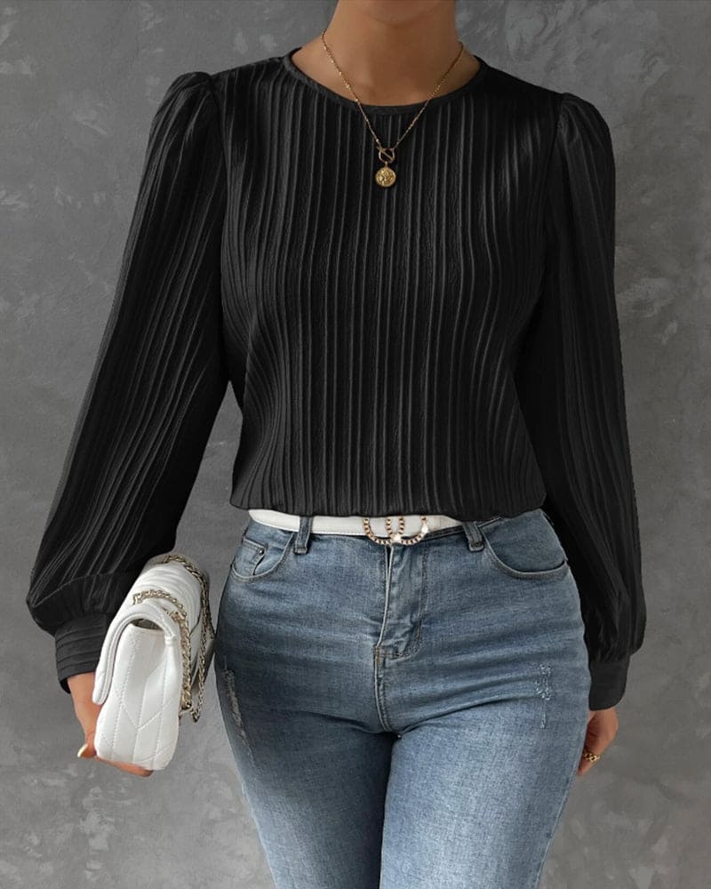 Chloe - Elegant Dames Shirt met Ballonmouwen