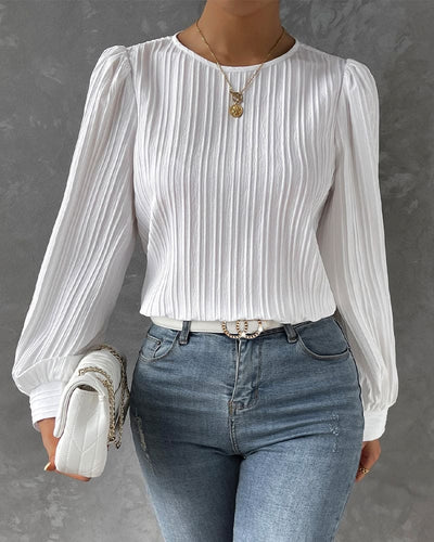 Chloe - Elegant Dames Shirt met Ballonmouwen