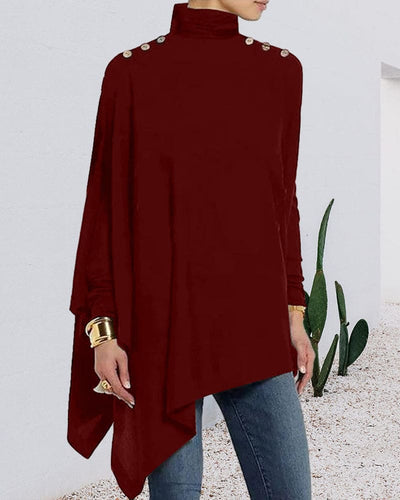 Yasmine | Een Klassieke Blouse In Één Effen Kleur