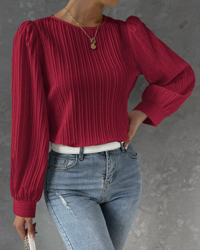 Chloe - Elegant Dames Shirt met Ballonmouwen