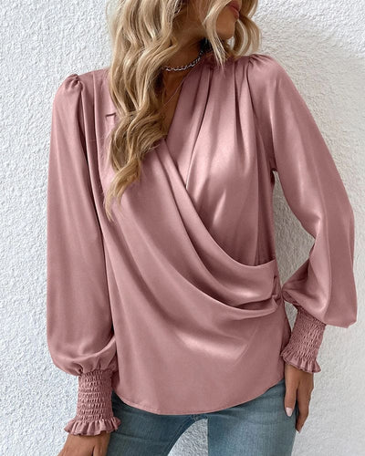 Sophie | Elegante blouse in een effen kleur
