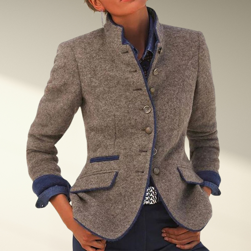 Gestucte blazer voor dames