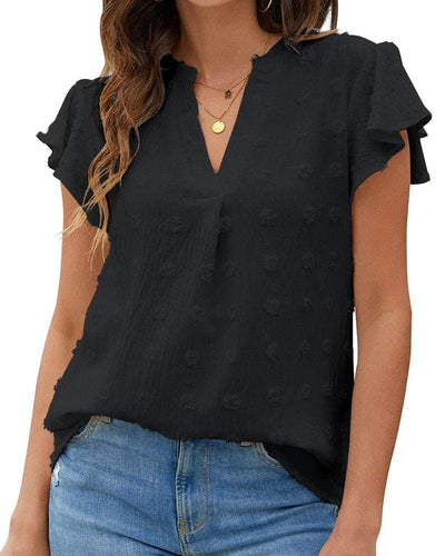 Veerle | Shirt Met Een V-hals