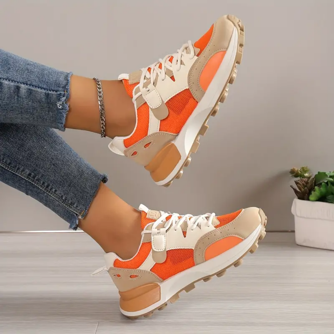 Katja - Casual Dames Color Block Sneakers